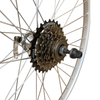 Baldys 26" Rear Silver Mountain Bike Wheel 6 Speed Quick Release Alloy Hub