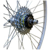 Baldys 27 x 1-1/4 REAR Bike Cycle Wheel + 5 Speed Freewheel Nutted Hub