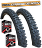 Kenda SMOKE 24 x 1.95 Black Mountain Bike TYREs TUBEs K-816 Off Road MTB Knobby