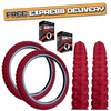 KENDA 20 x 2.25 RED K-51 Compe 3 Tread BMX / Mountain Bike TYREs TUBEs