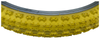 KENDA 20 x 2.25 YELLOW K-51 Compe 3 Tread BMX / Mountain Bike TYREs TUBEs