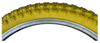 KENDA 20 x 2.25 YELLOW K-51 Compe 3 Tread BMX / Mountain Bike TYREs TUBEs