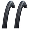 Schwalbe LUGANO 700 x 23c BLACK Slick Road Racing Bike TYRE s TUBE s
