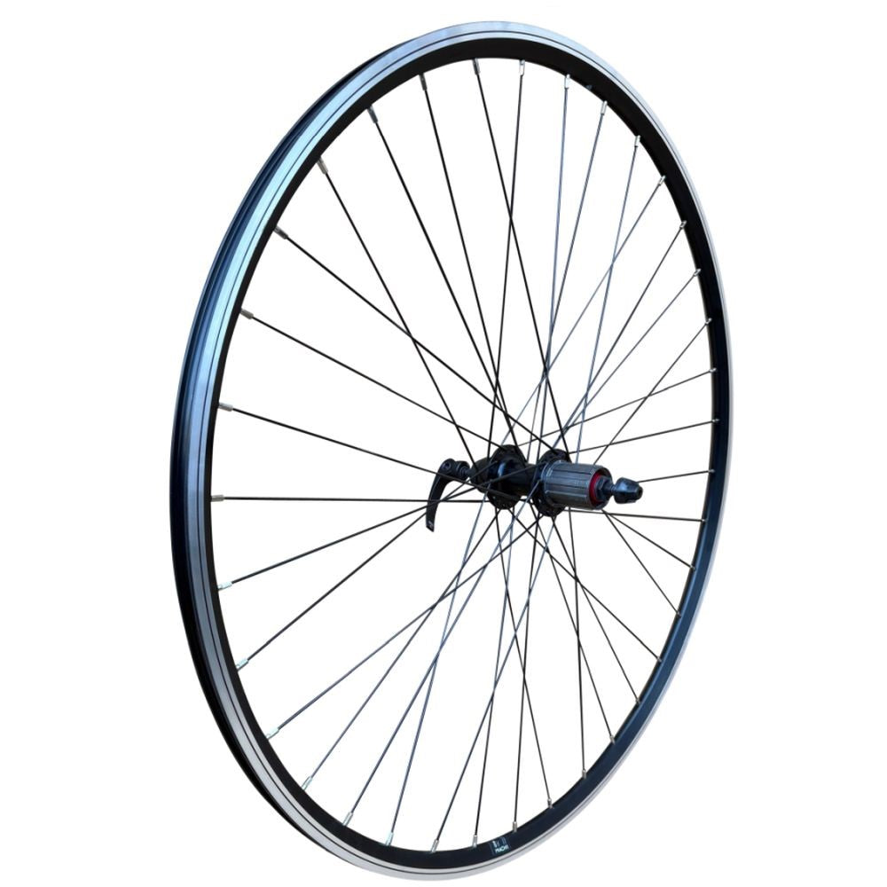 Baldys 700c 8/9/10 Speed Cassette Hybrid Bike Rear Wheel BLACK QR