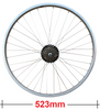 Baldys 6 Speed 20" Rear Silver Mountain Bike Wheel Sealed Bearing Alloy Hub