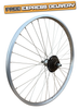 Baldys 7 Speed 20" Rear Silver Mountain Bike Wheel Sealed Bearing Alloy Hub