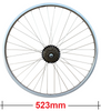 Baldys 7 Speed 20" Rear Silver Mountain Bike Wheel Sealed Bearing Alloy Hub