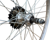 Baldys 7 Speed 20" Rear Silver Mountain Bike Wheel Sealed Bearing Alloy Hub