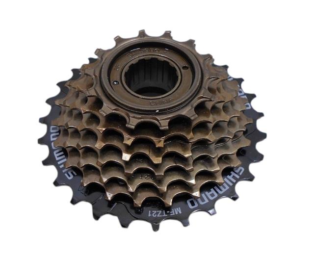 Shimano 7 Speed Freewheel / Cassette MF-TZ500-7 14 / 28 Index - Screw On