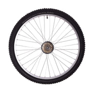 26 " Alloy REAR Mountain Bike Wheel + 7 SPEED SHIMANO FREEWHEEL + TYRE & TUBE