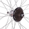 26 " Alloy REAR Mountain Bike Wheel + 7 SPEED SHIMANO FREEWHEEL + TYRE & TUBE