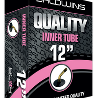 Baldwins Bike Inner Tube 12" x 1.75 - 2.25   (Bent Schrader / Car Valve)