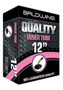 Baldwins Bike Inner Tube 12" x 1.75 - 2.25   (Bent Schrader / Car Valve)