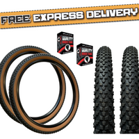 Baldys 29 x 2.25 Mountain Bike Classic Brown Wall Off Road TYREs TUBEs