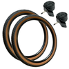 Baldys 26 x 2.25 Mountain Bike Classic Brown Wall Off Road TYREs TUBEs