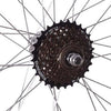 26 " Alloy REAR Mountain Bike Wheel & 6 SPEED SHIMANO FREEWHEEL Bicycle MTB