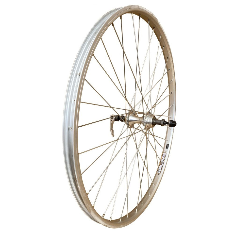 Baldys 26" Silver Rear Screw On Mountain Bike Wheel Quick Release Alloy Hub
