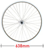 Baldys 700c Silver Rear Screw On Hybrid Bike Wheel Quick Release Alloy Hub