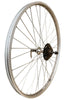 Baldys 700c Rear Silver Hybrid Bike Wheel 5 Speed Quick Release Alloy Hub
