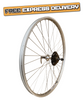 Baldys 26" Rear Silver Mountain Bike Wheel 5 Speed Quick Release Alloy Hub