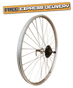 Baldys 5 Speed Silver 26" Rear Mountain Bike Wheel Quick Release Alloy Hub
