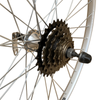 Baldys 26" Rear Silver Mountain Bike Wheel 5 Speed Quick Release Alloy Hub