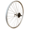 Baldys 700c Rear Silver Hybrid Bike Wheel 6 Speed Quick Release Alloy Hub