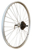 Baldys 700c Rear Silver Hybrid Bike Wheel 7 Speed Quick Release Alloy Hub
