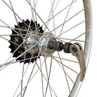 Baldys 26" Rear Silver Mountain Bike Wheel 6 Speed Quick Release Alloy Hub
