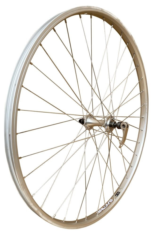 Baldys Silver 26" Front Mountain Bike Wheel Quick Release Alloy Hub