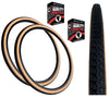Baldys 26 x 1-3/8 TAN AMBER Wall TYREs TUBEs Traditional Vintage Road Bike