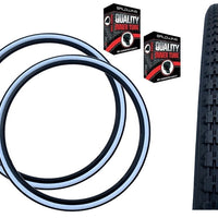 Baldys 26 x 1-3/8 WHITEWALL TYRES TUBES Traditional Vintage Road Bike Cycle