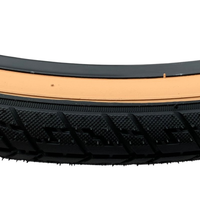 Baldys 26 x 1.75 Tan Amber Wall Road Slick Mountain MTB Bike TYREs TUBEs