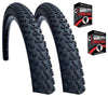 Baldys 27.5 x 2.25 BLACK Mountain Bike TYREs / TUBEs Off Road Knobby Tread
