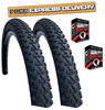 Baldys 27.5 x 2.25 BLACK Mountain Bike TYREs / TUBEs Off Road Knobby Tread