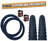 Baldys 29 x 2.25 BLACK Mountain Bike TYREs / TUBEs Off Road Knobby Tread