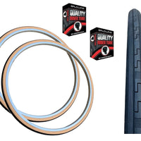 Baldys 27 x 1-1/4 AMBERWALL TYRES TUBES Traditional Vintage Road Bike Cycle