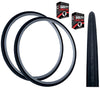 Baldys 27 x 1-1/4 BLACK Traditional Vintage Road Bike Slick Smooth TYRE s TUBE s