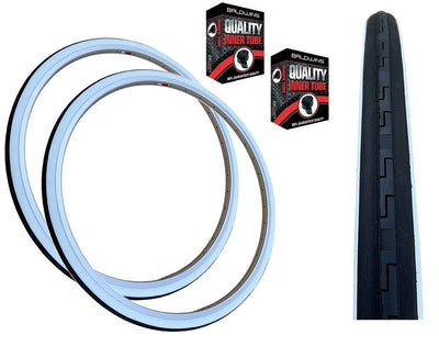 Baldys 27 x 1-1/4 WHITEWALL TYREs TUBEs Traditional Vintage Road Bike Cycle
