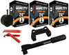Baldwins Bike Inner Tubes 24 x 2.20 to 2.40 Schrader Valve & Tyre Levers & Mini Pump (PACK OF 3)