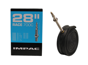 Impac Inner Tube 28 Inch Race 700c 20/28-622 60mm Presta Valve Black Bike Racing