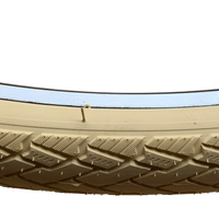 Baldys 700 x 35c CREAM Hybrid Trekking Cycle Bike TYREs Slick Road Tread