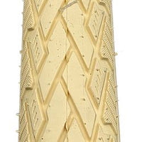Baldys 700 x 35c CREAM Hybrid Trekking Cycle Bike TYREs Slick Road Tread