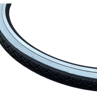 PAIR Baldys 700 x 35c WHITEWALL Hybrid Trekking Cycle Bike TYRES Slick Tread