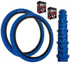 KENDA 24 x 1.95 BLUE Mountain Bike Off Road MTB Knobby Tread TYREs TUBEs