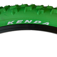 Kenda 26 x 1.95 GREEN Mountain Bike Off Road MTB Knobby Tread TYREs TUBEs