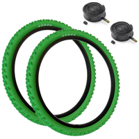 Kenda 26 x 1.95 GREEN Mountain Bike Off Road MTB Knobby Tread TYREs TUBEs