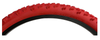 KENDA 24 x 1.95 RED Mountain Bike Off Road MTB Knobby Tread TYREs TUBEs