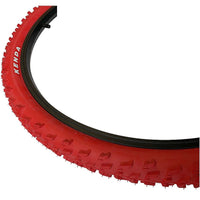 Kenda 26 x 1.95 RED Mountain Bike Off Road MTB Knobby Tread TYREs TUBEs