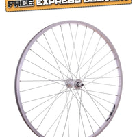 700c PAIR Hybrid Bike Wheels With Alloy Rims & Alloy Hubs